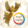 gold yellow white cool angel figure album cover